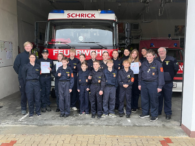 Wissenstest der Feuerwehrjugend in Wolkersdorf